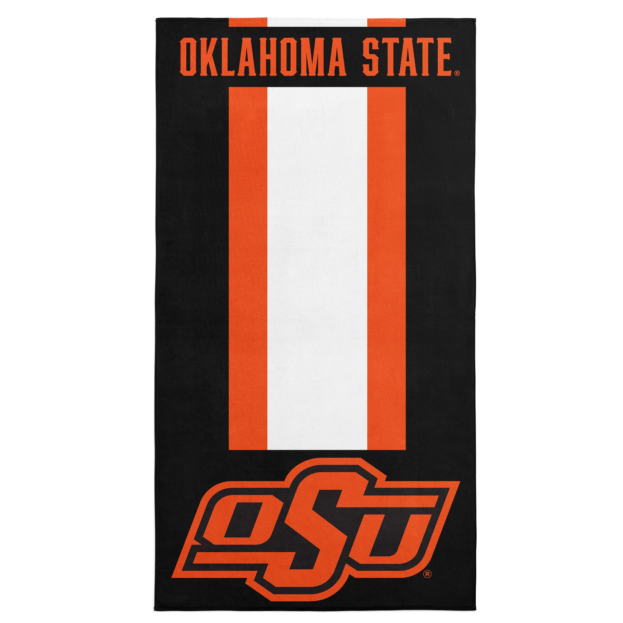 Northwest NCAA Oklahoma State Cowboys Beach Towel, Sand Free, Soft, Absorbent &amp; Fast Drying, 30" x 60", Zone Read
