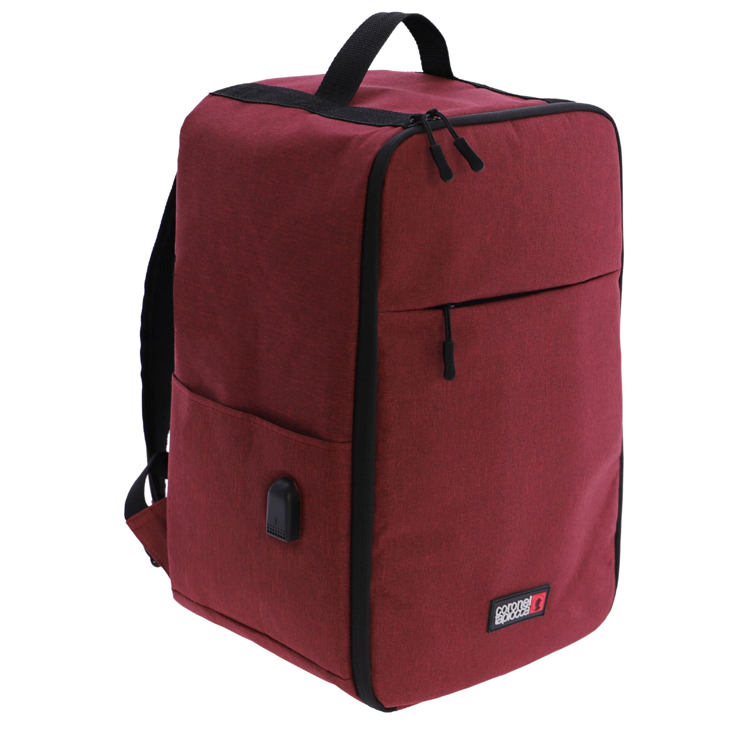 Coronel TapioccaMen's Airplane 40x20x25-Ryanair 40x20x25-Travel Cabin Backpack Adapted for Any Travel and Airline, Soho