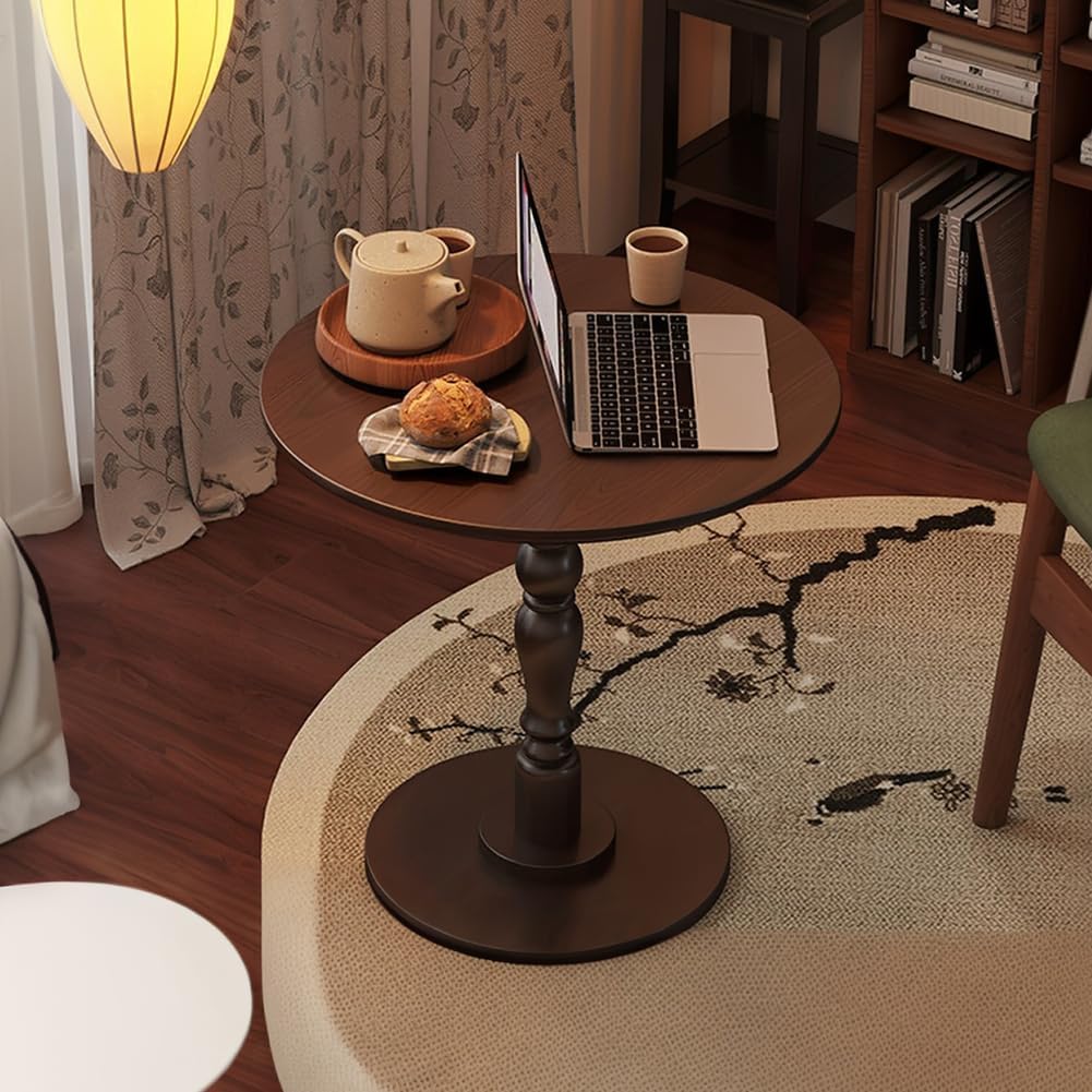 イタリア サイドテーブル 猫脚 象嵌 彫刻 アンティーク調 コーヒー