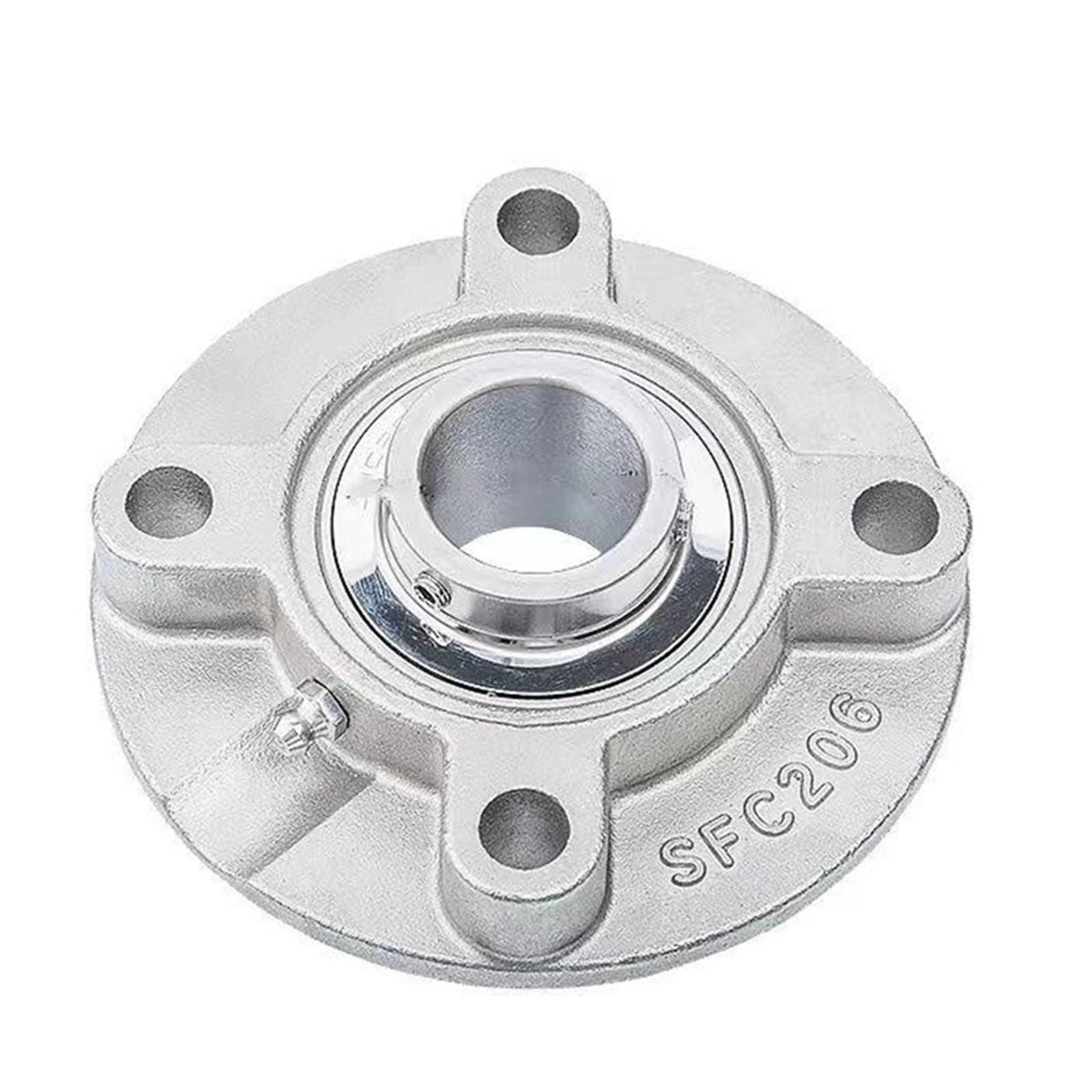 IVEKYKIBC 1PCS SUCFC201 SUCFC202 SUCFC203 304Stainless Steel Outer Spherical Bearing Diamond Belt Base Insert(SUCFC201)
