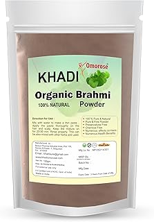 Khadi Omorose Brahmi Powder For Healthy Hairs-100 Grams | Helps in reducing Hairfall, boost healthy hair growth