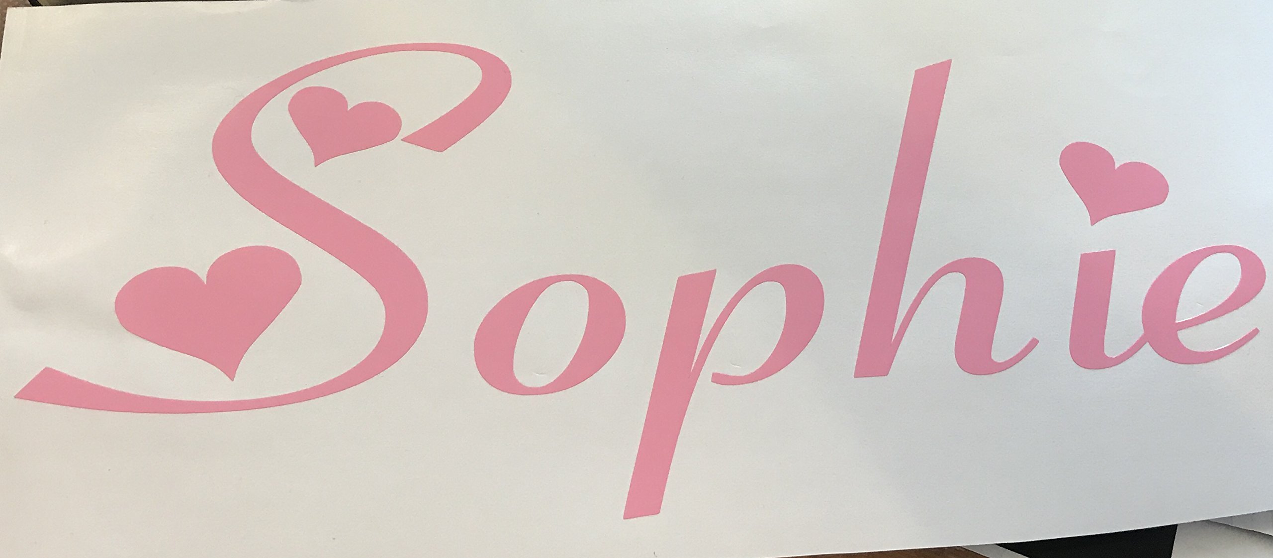 Personalised Name - Car Window Bumper Sticker - Bedroom Sticker- Mirror Sticker 100mm x 200mm ***Any Colour Any Name ***Please Message us with Name Font and Colour Required***