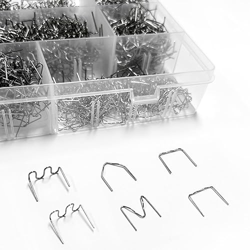 Kit de grapas de plástico para soldador de grapas calientes, 6 tipos de máquinas de reparación de plástico automotriz, grapas de soldadura para