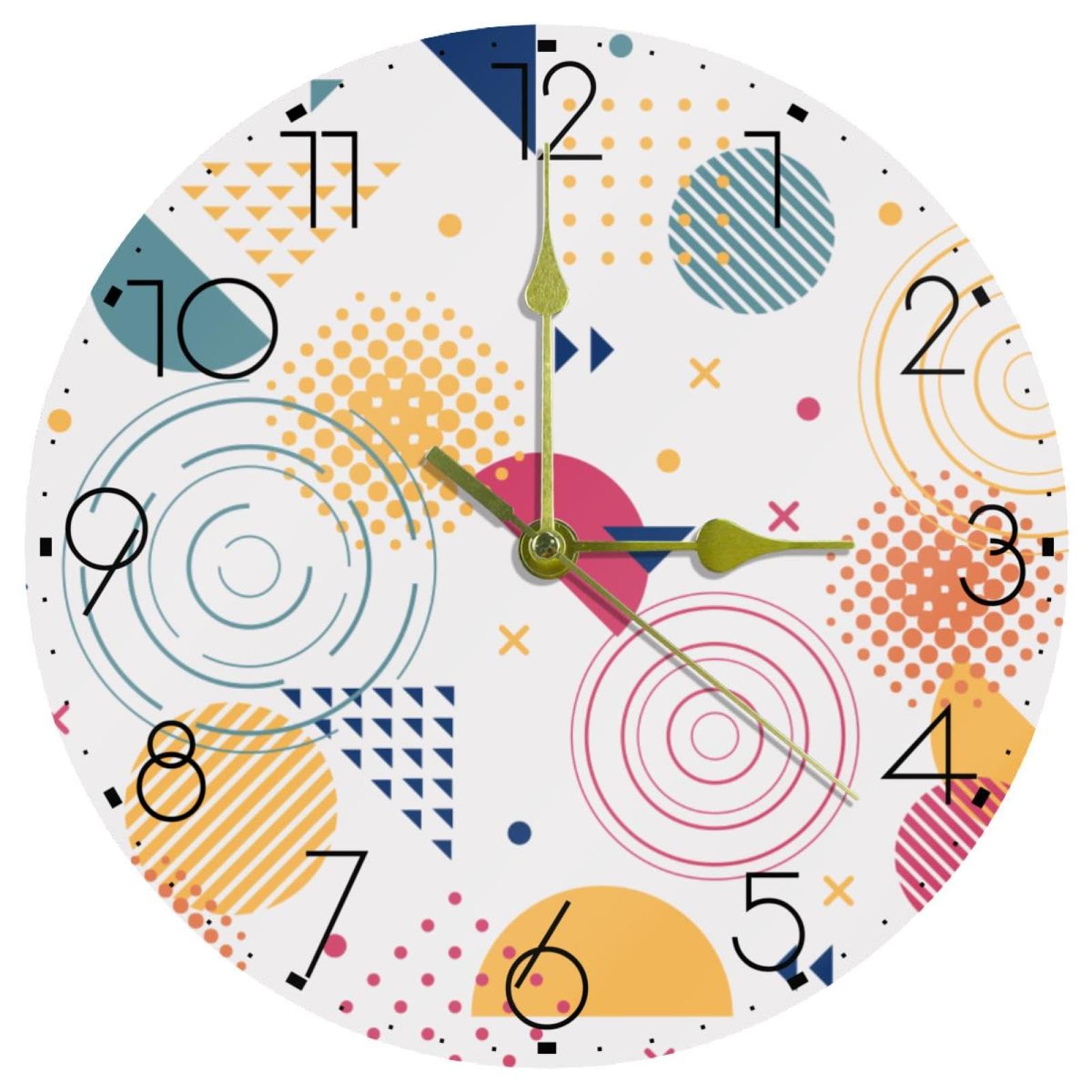 Horloge murale sans tic-tac 25 cm résolvant les insomnies en chambre