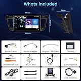 Fuluku 9" Écran Voiture Autoradio pour Peugeot 508 2012-2016 2+64GB - 7