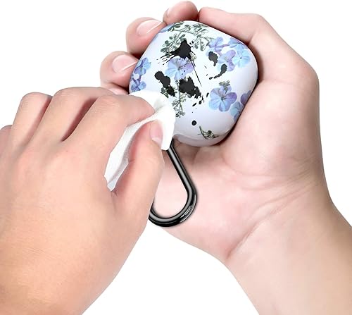 Miniatura 6 de Carcasa rígida de plástico de policarbonato para Galaxy Buds Live 2020Galaxy Buds Pro 2021 con mosquetón antipérdida y a prueba de golpes,