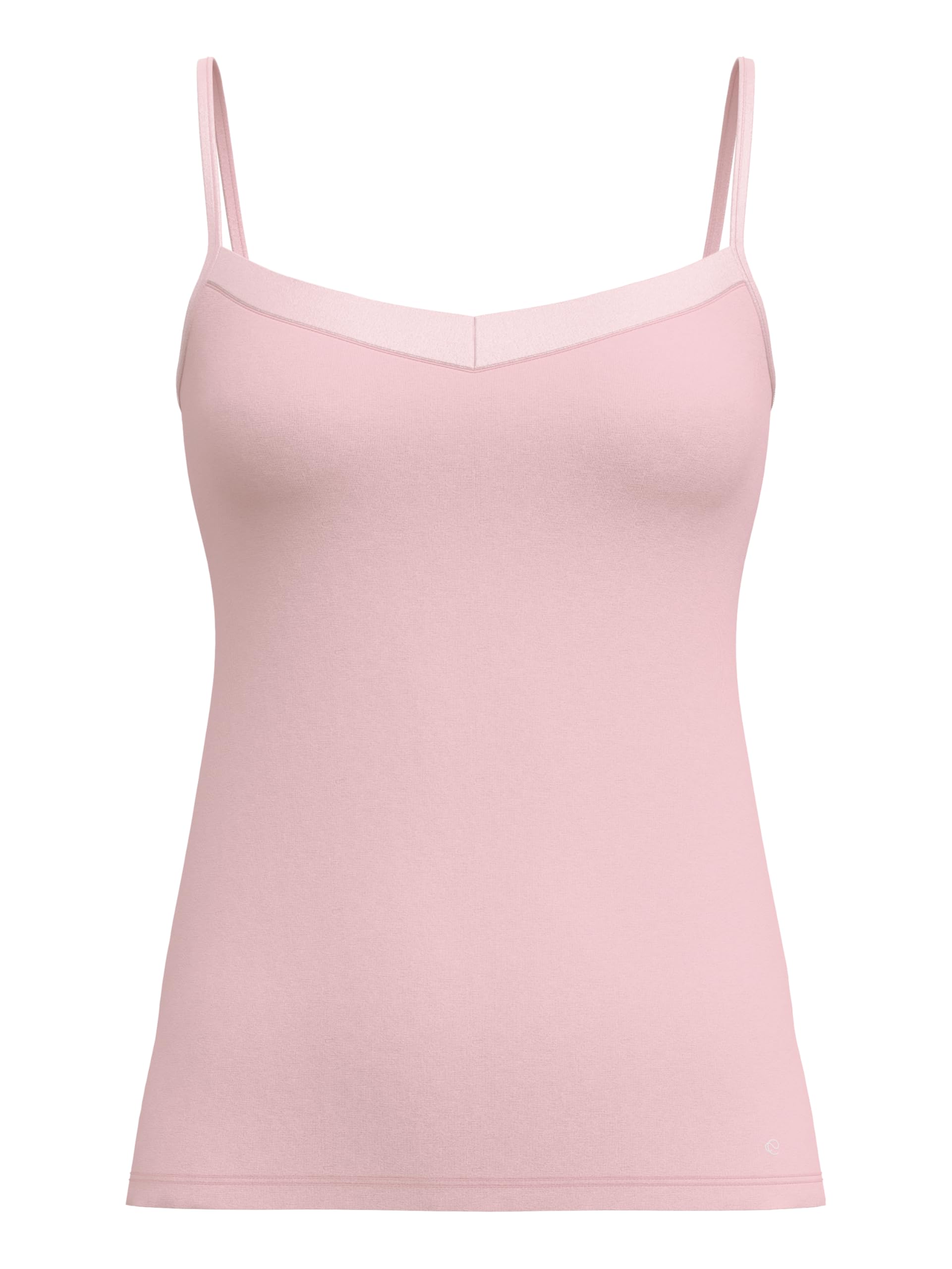 Calida Cate Spaghetti-Top Damen, mit Satin-Einsatz am Ausschnitt, verstellbare Träger