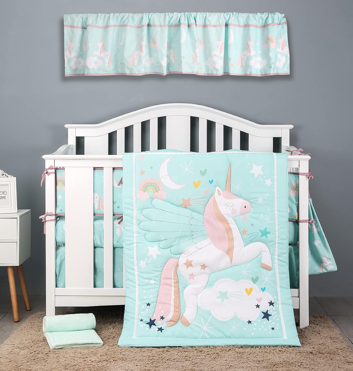 HMtideby Animal Themed Baby Toddler Blanket Quilt Cot Comforter Crib Baby Quilts for Boys and Girls Nursery Bed Throw Blanket 84x107cm - Image 4