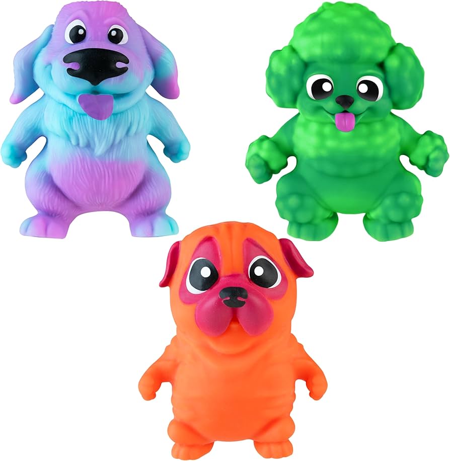 Amazon.com: ORB Funkee Monkee Animalz Dog Squishy Toys Mega 3 Pack