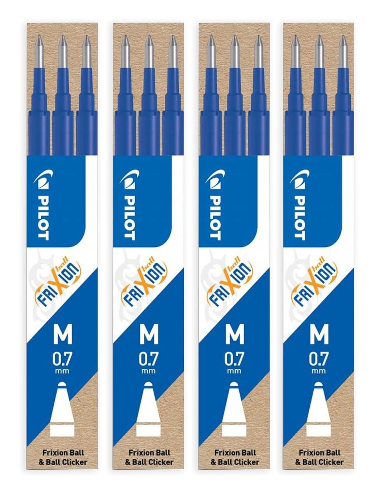 Pilot Frixion Ball Rollerball Refills 0.7mm Blue, Ersatzmine 0,7 | blau, blue, 1