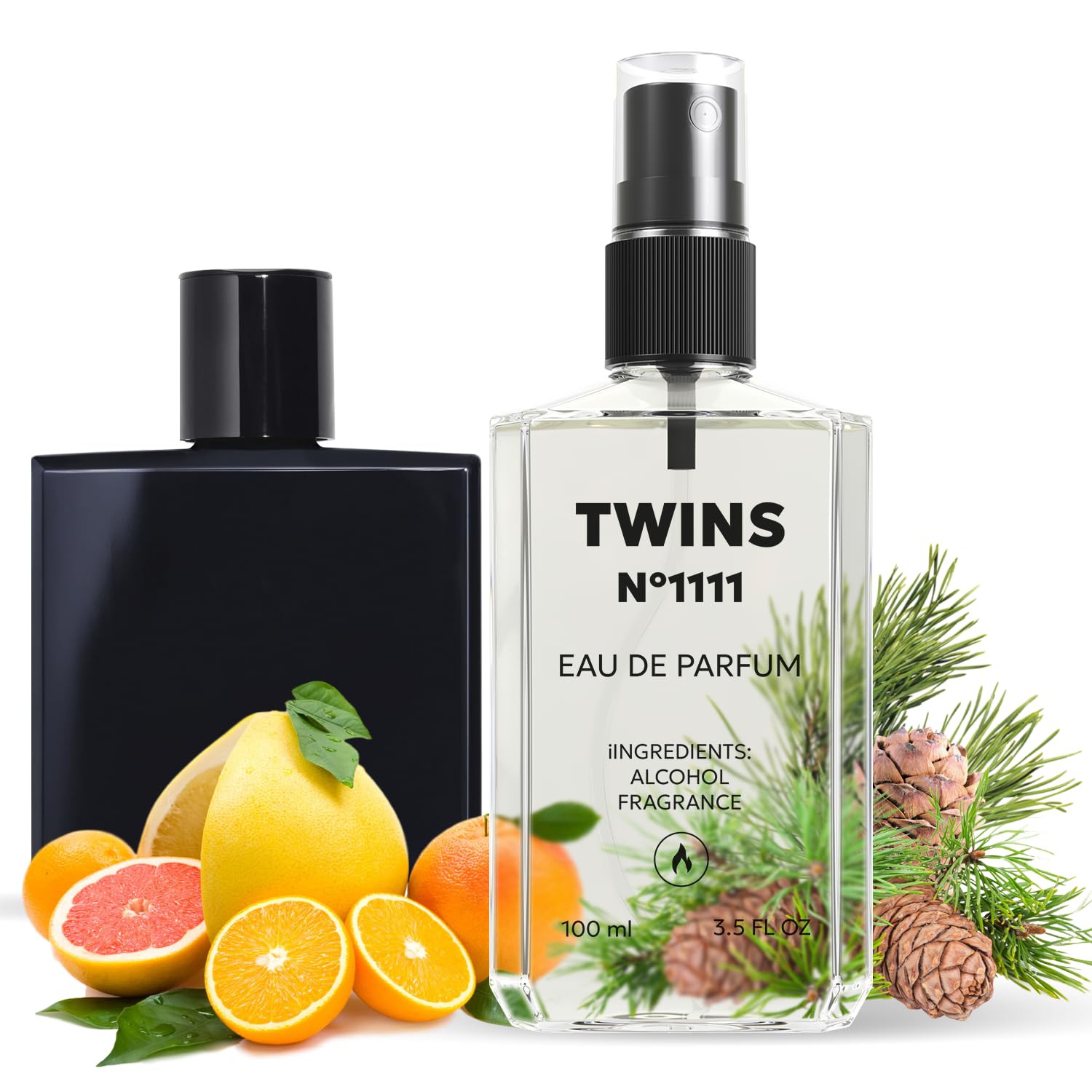 TWINS Impression of Bleu De Parfum | Perfume for Men Eau de Parfum | No.1111 | 3.4 Fl Oz / 100 ml