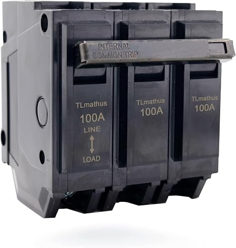 Breaker 100 Amp 3P Plug in Circuit Breaker 120/240V AC, Compatible with GE Thick