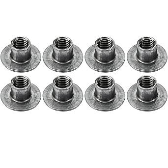 8 Pack Weld Nuts,1/4"-20 Weld-On Nut tabs,for Casters or Leveling Feet,Plenty of Meat for Welding 8, 1/4"-20