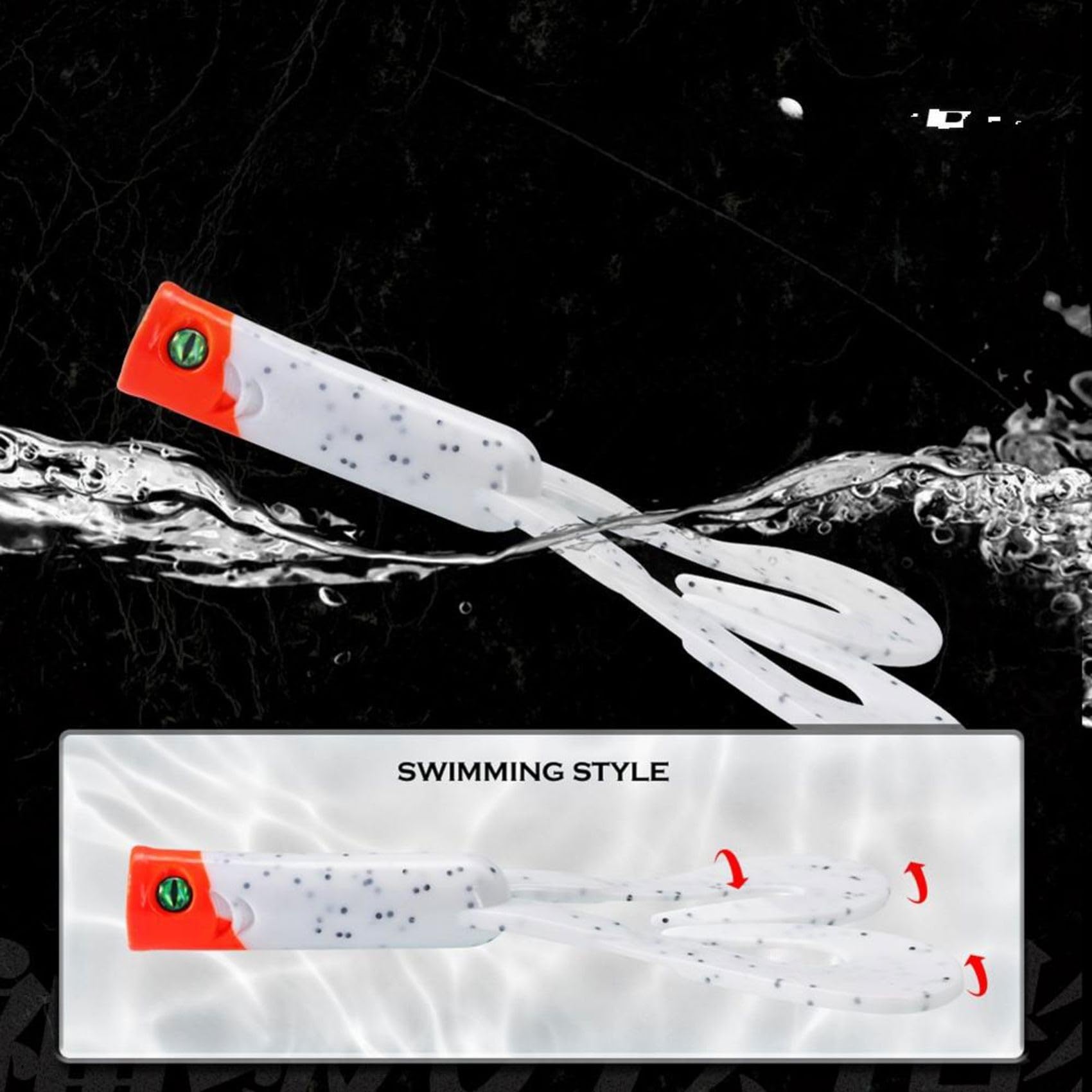 Señuelo de pesca flexible para pesca de lucio, perca y lucioperca, señuelo cilíndrico con enrollada para pesca al aire libre.