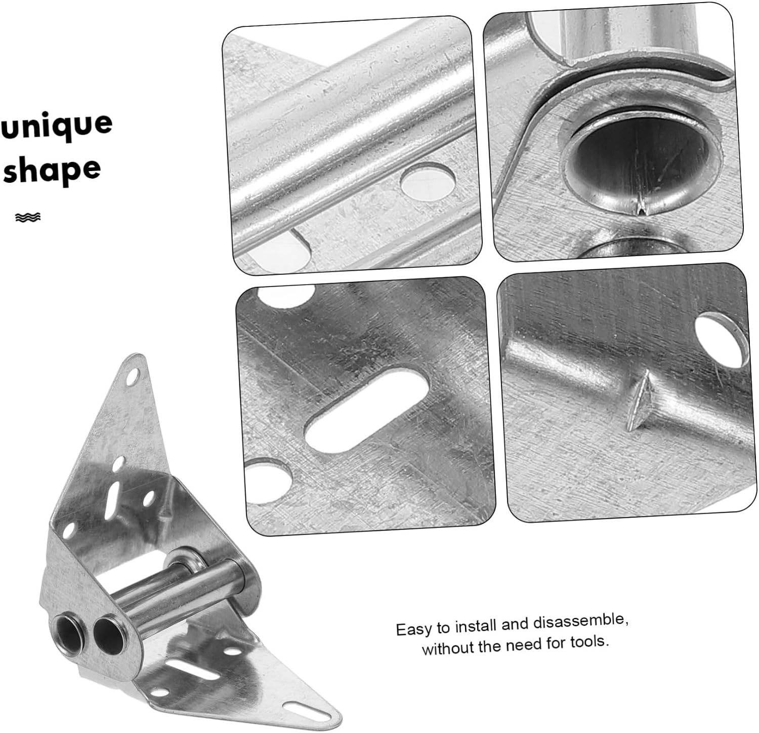 Garage Door Hardware Iron Hinge Bracket Sturdy Replacement Parts for Residential Doors Upper Section Fixtures Accessory