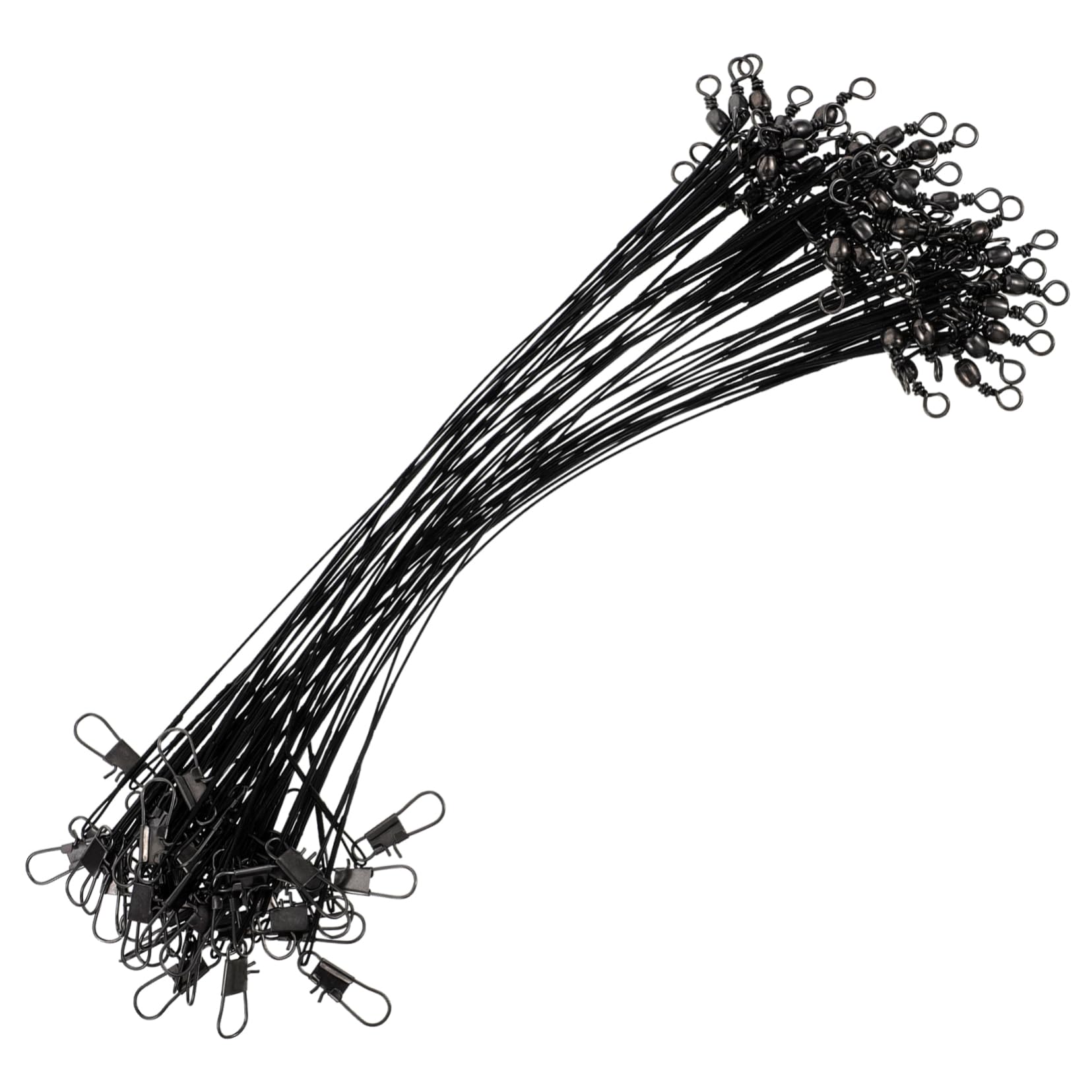 Sosoport Versatile Fishing Leaders 50pcs Leaders Wire Loop Bite-Proof Fishing Wire for Salt Freshwater Sturdy Efficient Fishing Line