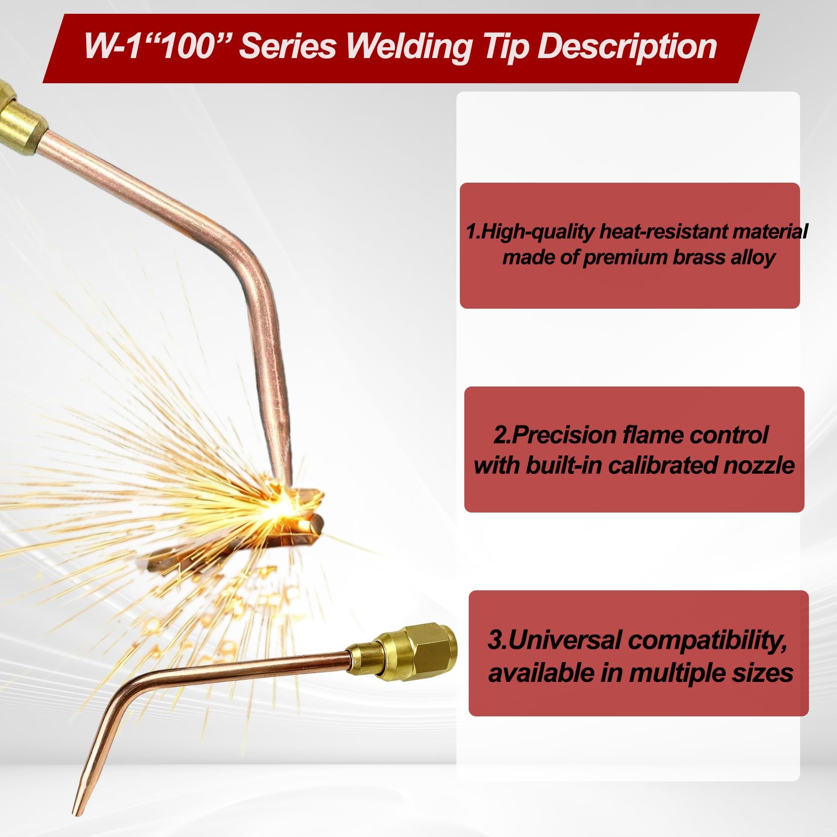 W-1 Oxy Acetylene Welding Nozzle for Victor 100 Torch Handles
