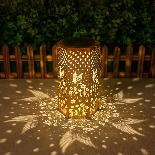 Hummingbird Garden Solar Lantern - $24.99