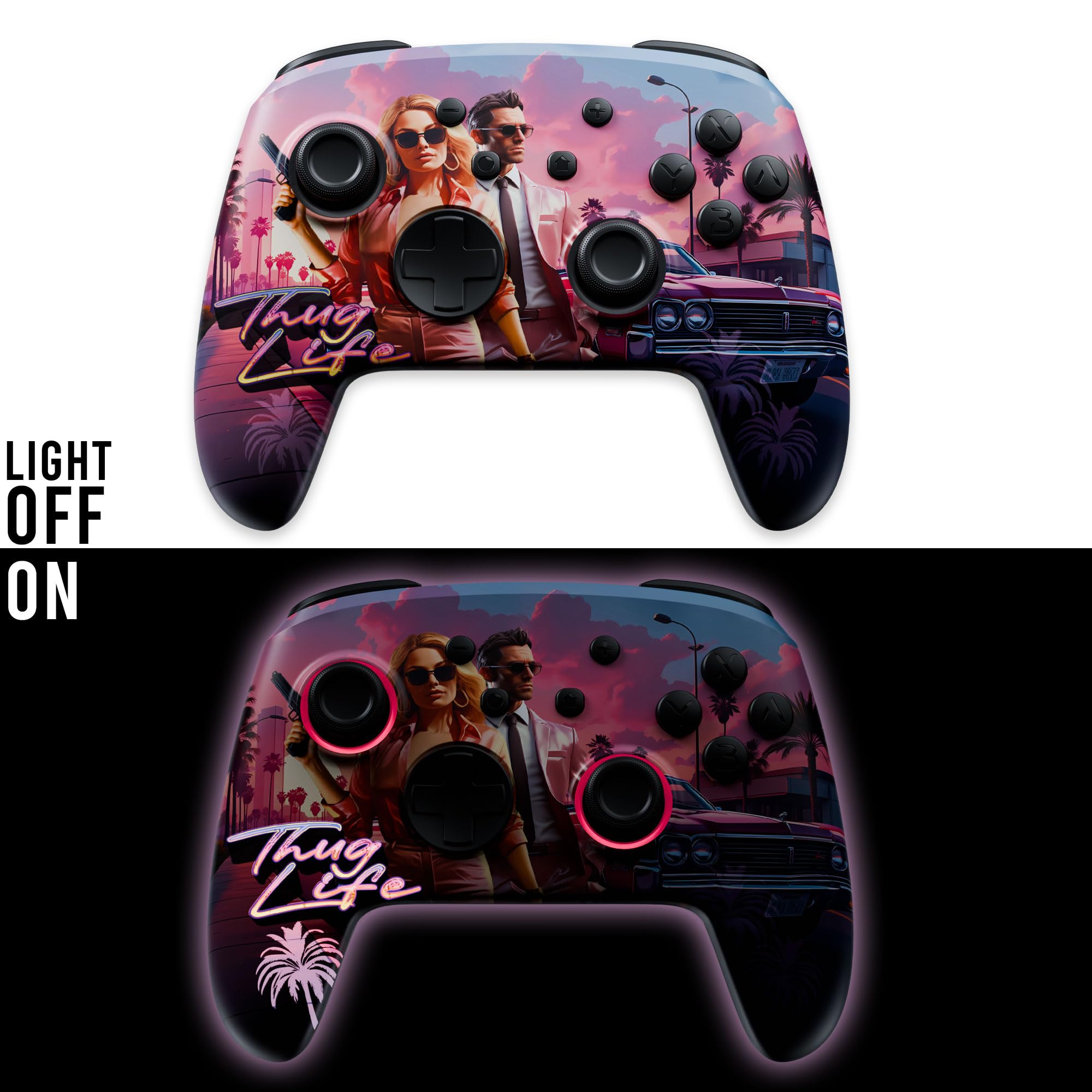 Freaks and Geeks-Manette Switch/Switch 2/PC Sans-fil RGB - Thug Life