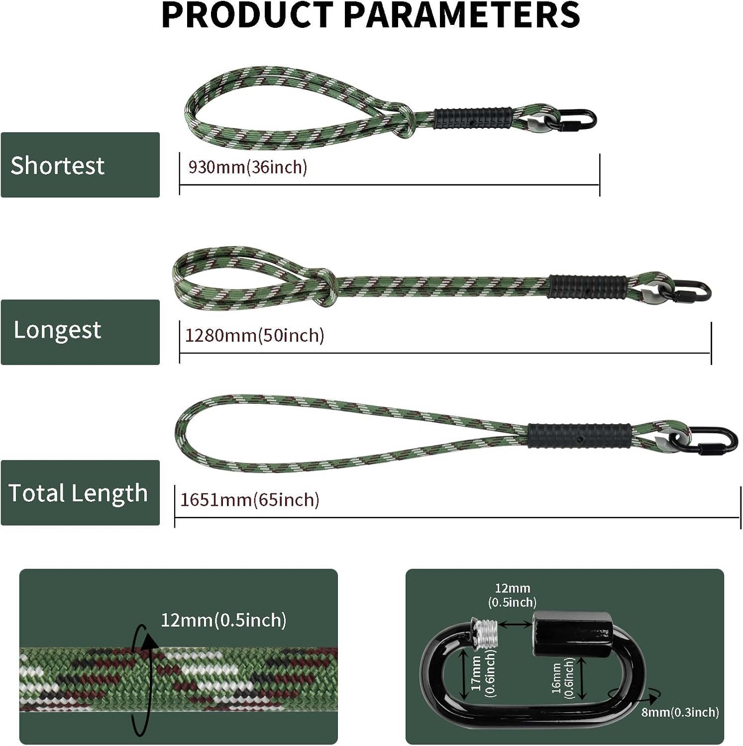 Heavy Duty Tree Swing Ropes, Hammock Tree Straps Hanging Kit, for Outdoor Swings Hammock Playground Set Accessories (5.41ft,65",Green,2Pack) 1 7156jN5kNWL. AC SL1500