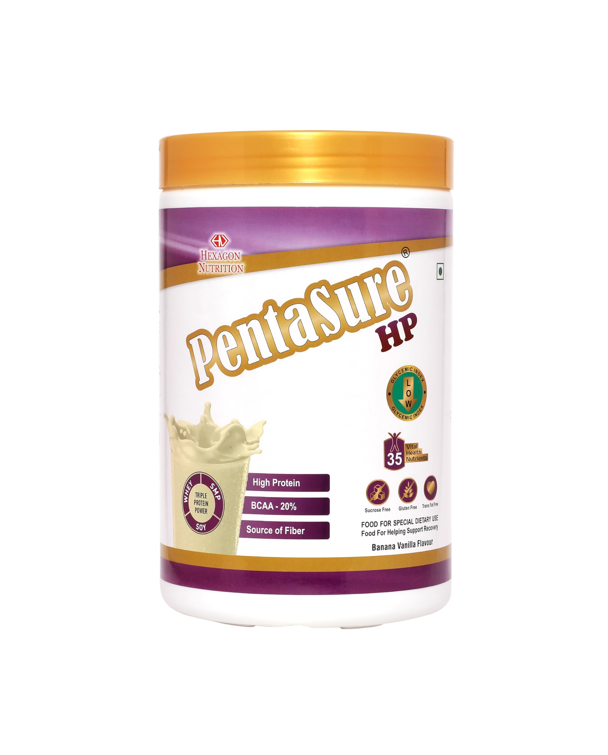 PentaSure HP Whey Protein Powder | Banana Vanilla Flavor - 400g | High Fiber Nutritional Supplement Drink | 45g Protein per 100g | Supports Muscle Strength, Recovery & Energy — Amazon image 15