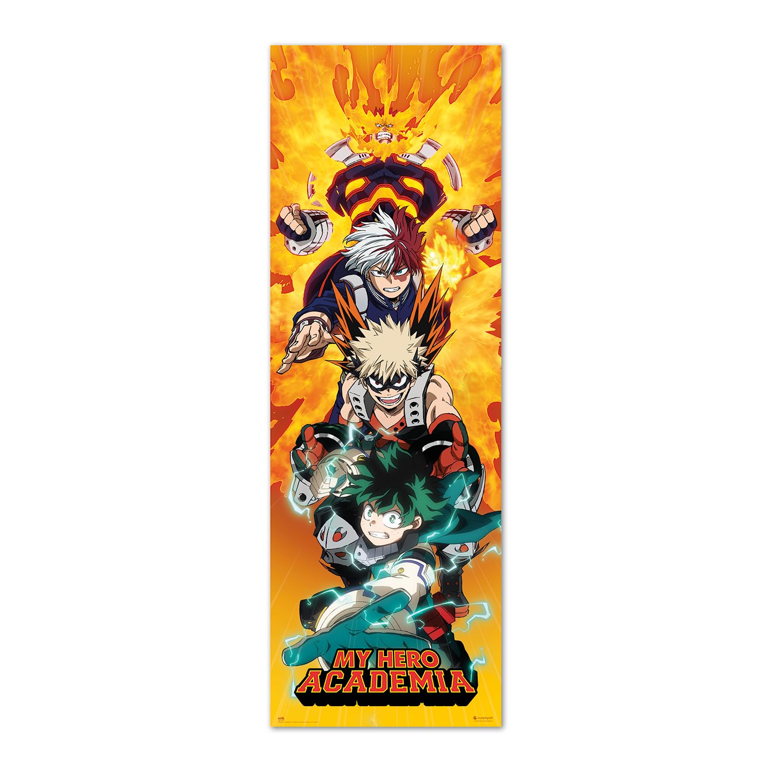 Grupo Erik Poster Da Porta My Hero Academia 53x158 Cm - Poster Da Parete In Carta Lucida 150 Gr, Gadget Ufficiale.