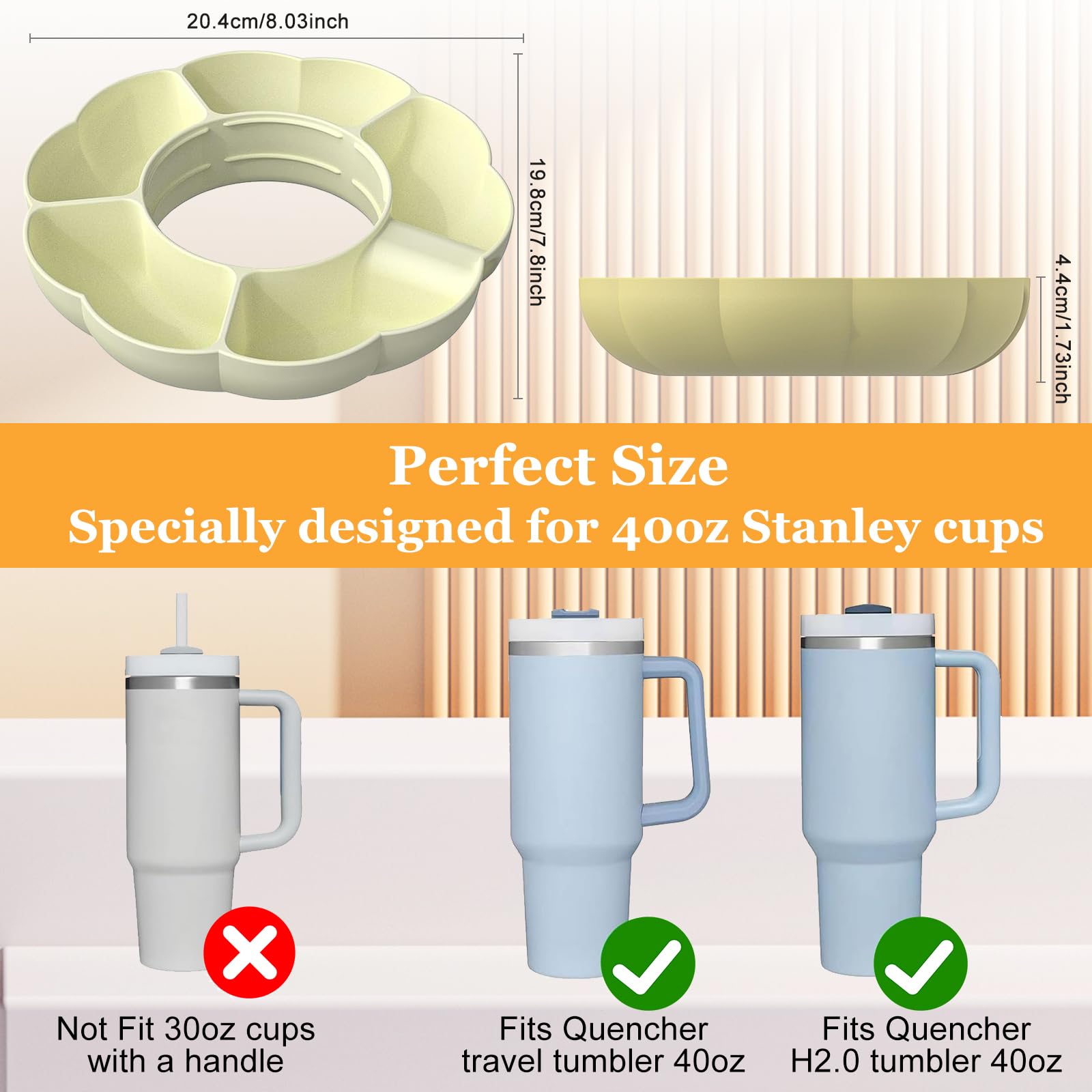Ciotola Per Snack In Silicone Compatibile Con Stanley Da 1,134 G
