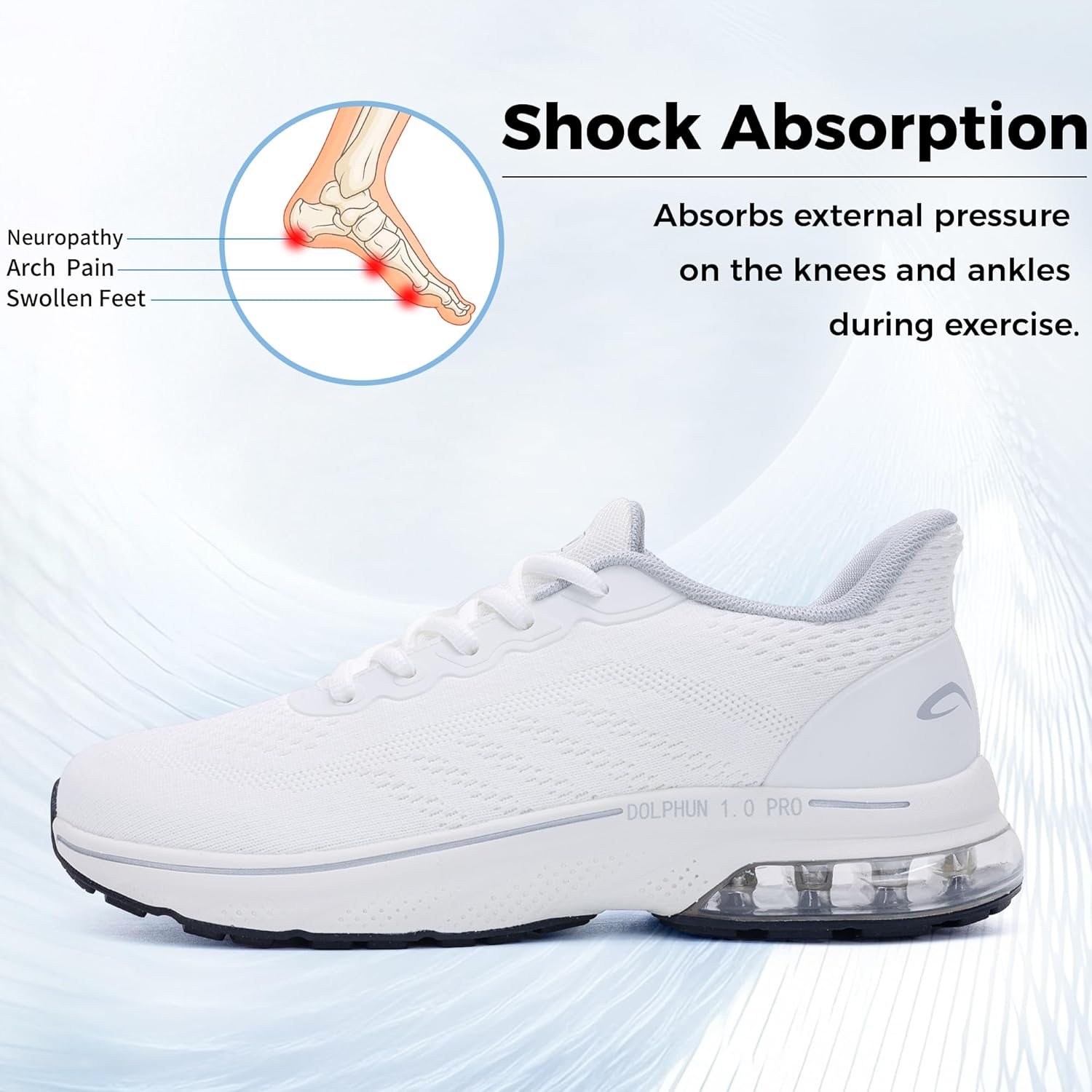 Women's Wide Toe Box Shoes Arch Support Orthotic Walking Shoes for Plantar Fasciitis Tennis Athletic Workout Sneakers