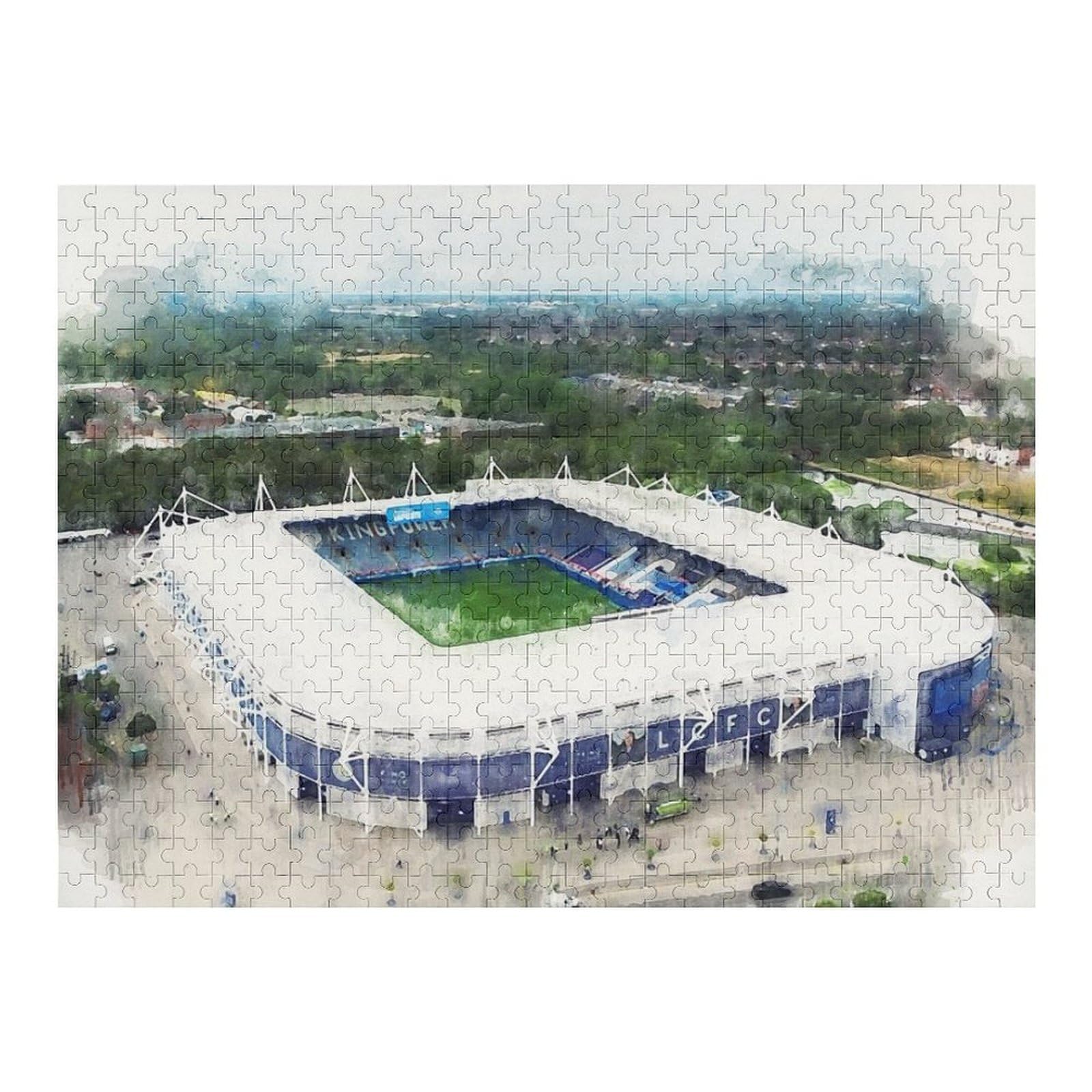 1000pcs(52x38cm) Puzzles for Teenagerss King Power Stadium Jigsaw Puzzle Brain Teaser Game Presents for Women Deal As Gifts for The Whole Family 1000pcs(52x38cm) — image 1
