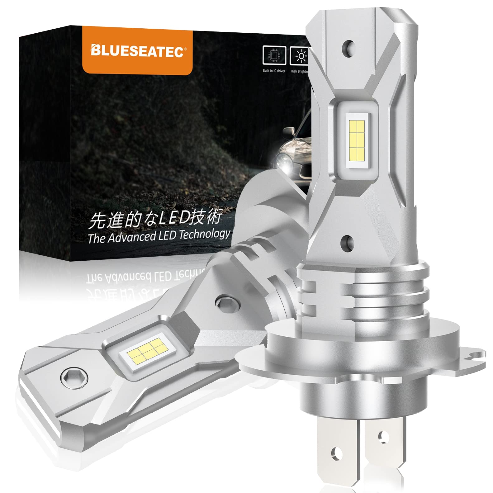 | BLUESEATEC超ミニH7 LEDヘッドライト 3倍明るさUP | BLUESEATEC超ミニH7 LEDヘッドライト 3倍明るさUP