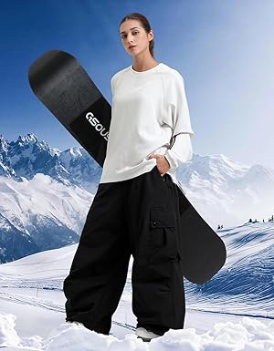 Unisex Baggy Snowboardhose für Jugendliche
