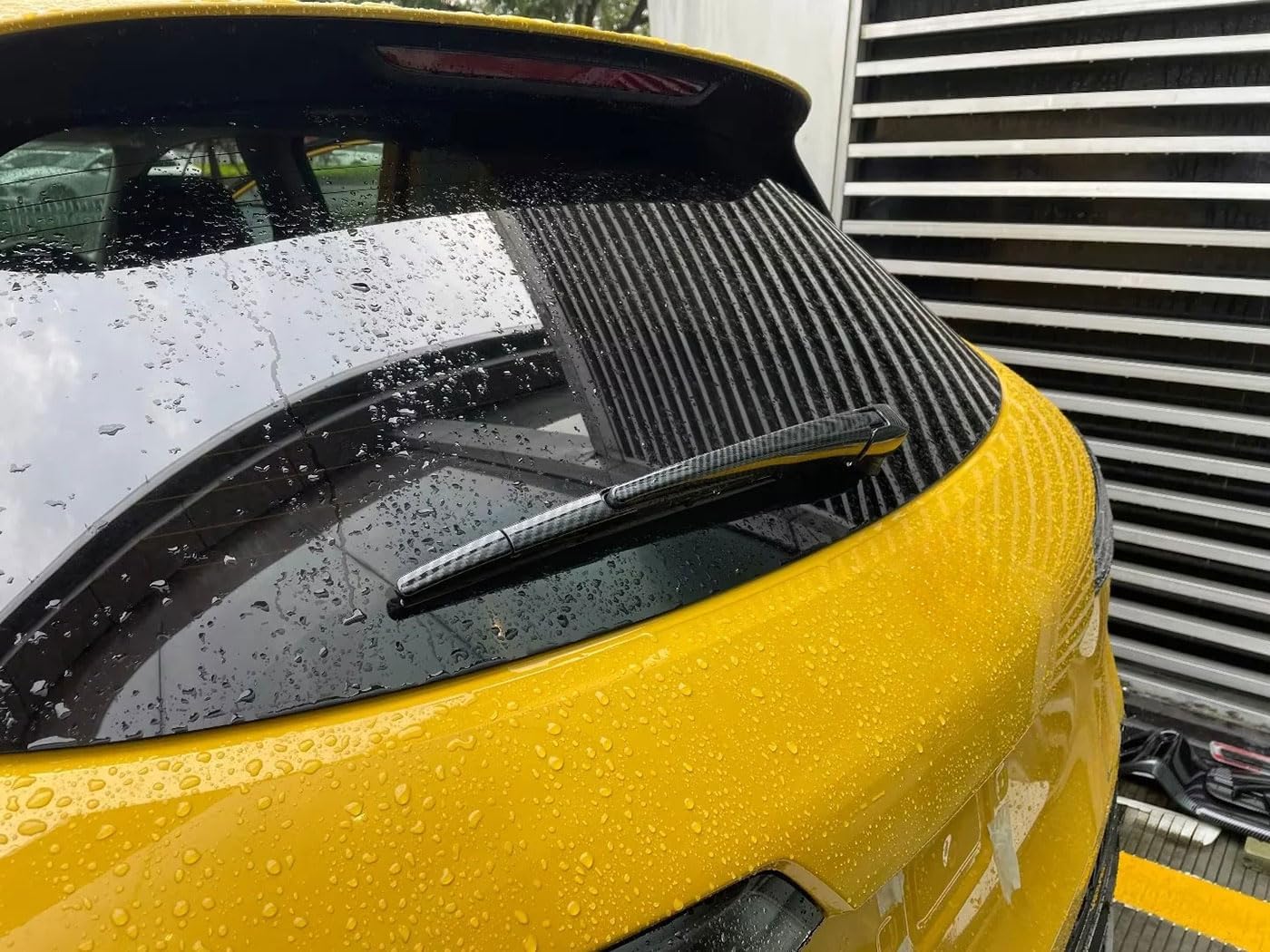 Rear Back Window Wiper Cover Trims Compatible With Honda New HRV HR-V 2026 2025 2024 2023 Exterior Car Accessories ABS 4PCS(Carbon Fiber Style)