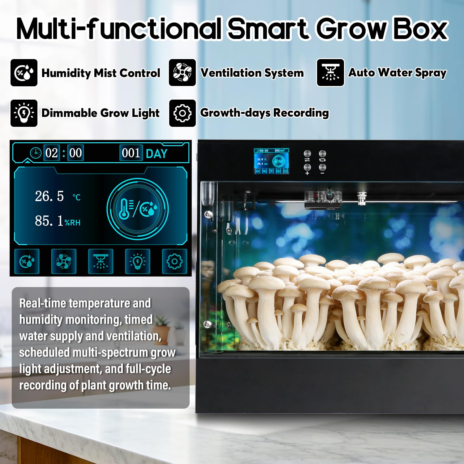 Smart Grow Box Station de culture de mycélium pour culture automatique de