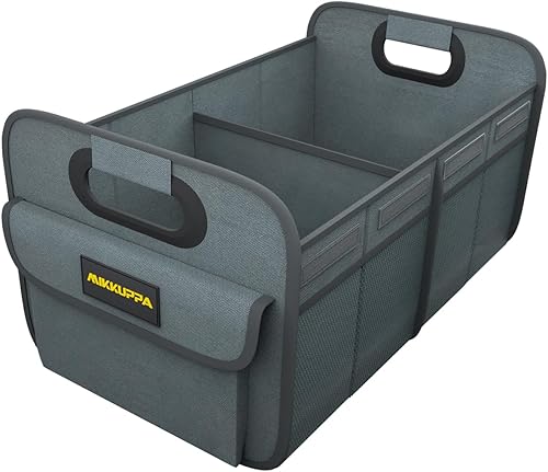 MIKKUPPA Organizador de maletero de automóvil, organizador plegable de 70 litros para comestibles, organizadores de almacenamiento de automóvil para