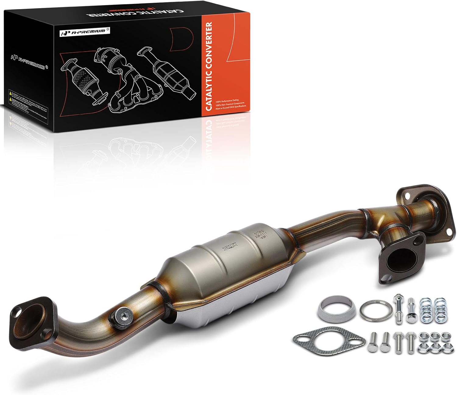 A-Premium Rear Right Catalytic Converter with Gasket Kit Direct-Fit Compatible with Toyota 4Runner 2005-2009 & Lexus GX460 2010-2020, GX470 2005-2009, 4.6L 4.7L, E.P.A. Compliant