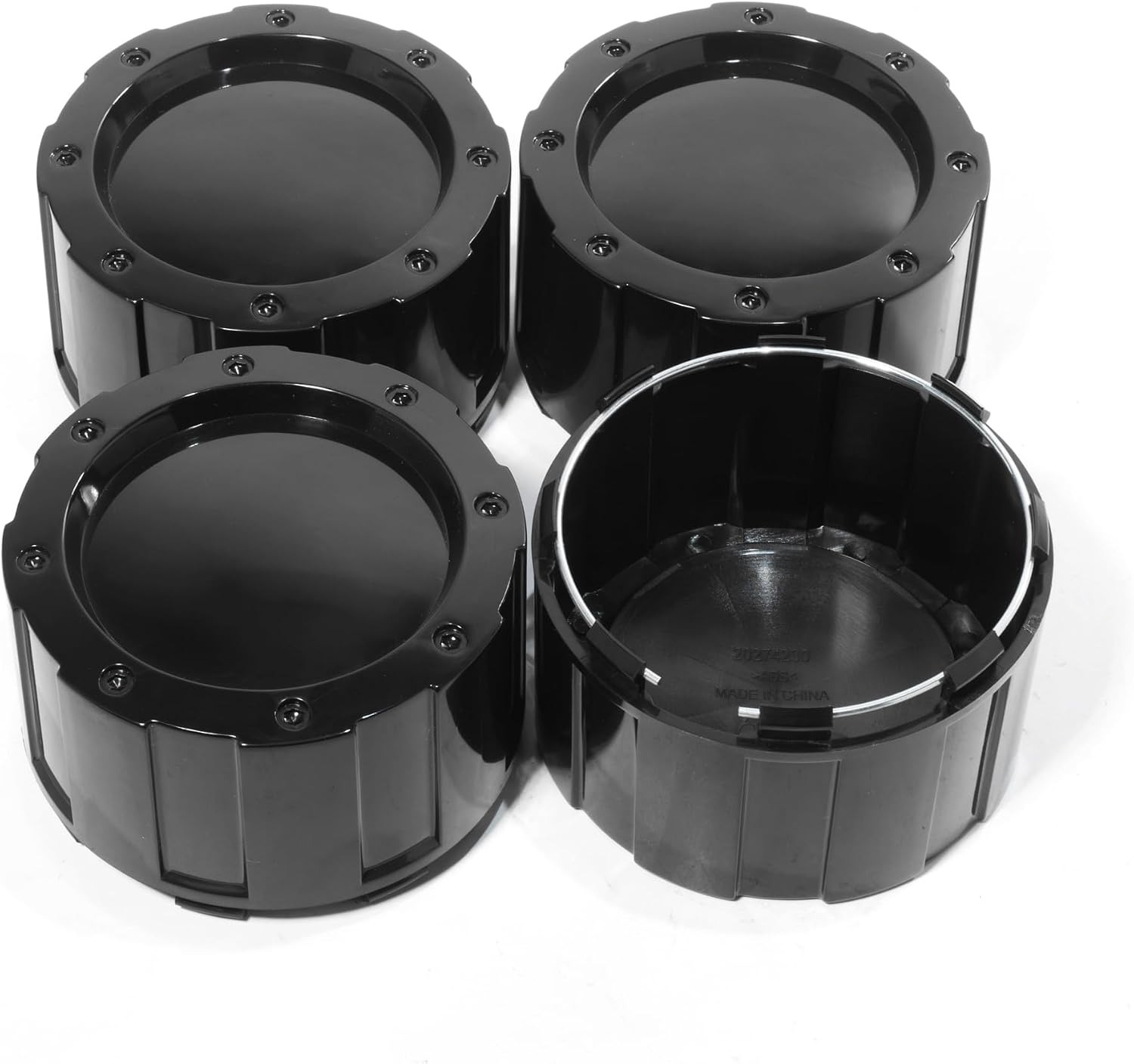 4 Pack 3.9in Wheel Center Caps for Eagle Acc 3226 06 Center Hubcaps High Gloss Black Center Cover Replacement