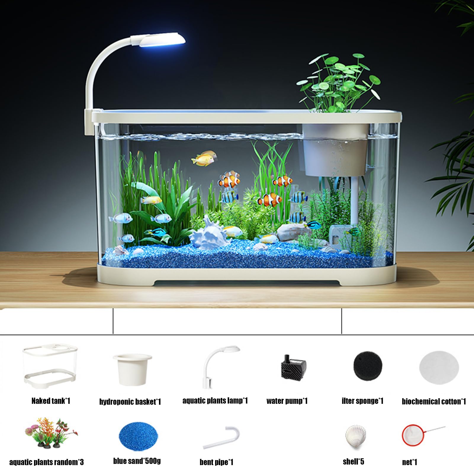 Kit Per Principianti Di Acquari, Generico, Kit Per Acquari, ABS, Acquario Per Principianti, Decorazioni Per Tartarughe Terrestri, Rane, Tartarughe