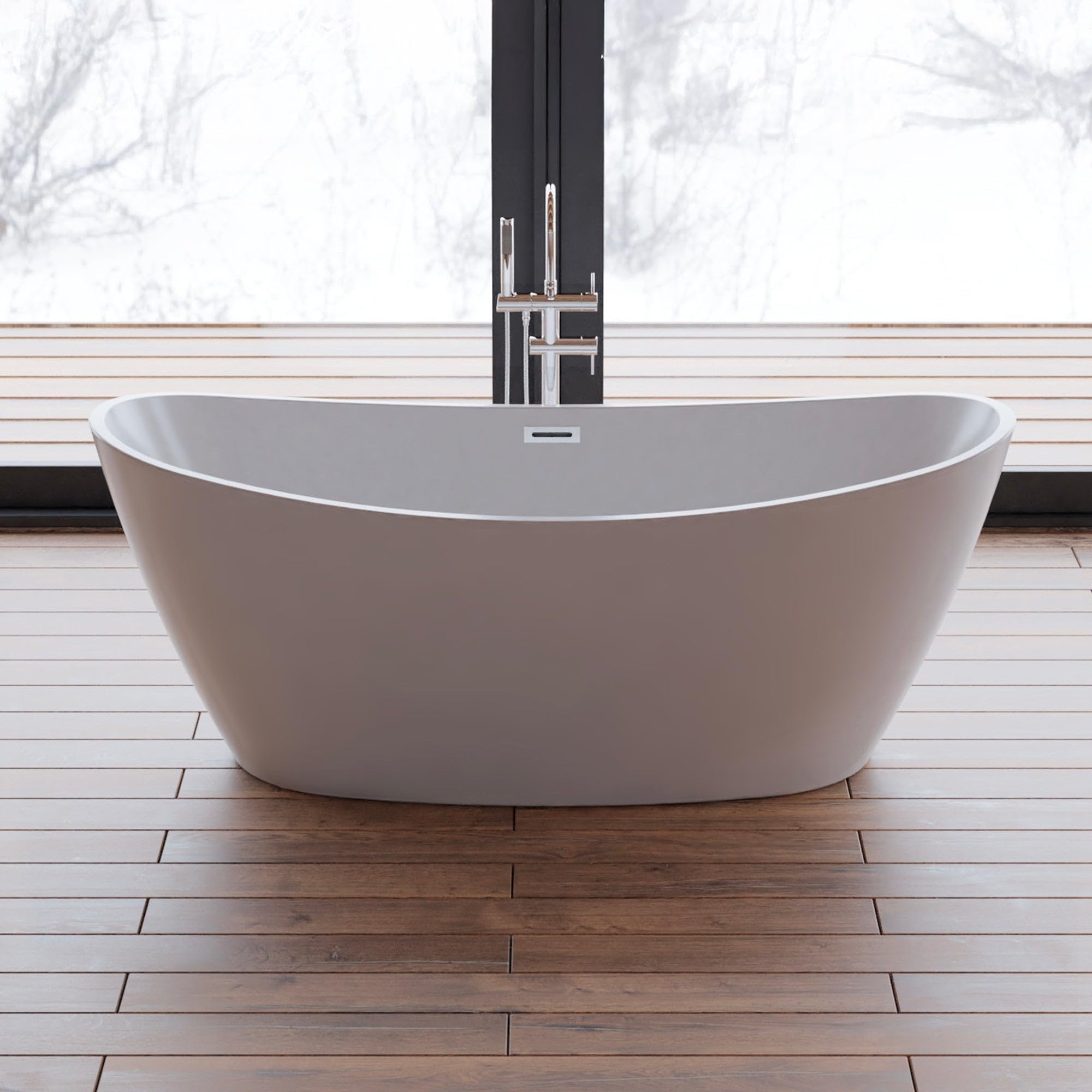 SPALINA NEROON 2.0 - Vasca freestanding Ovale L 170 x l 80 cm