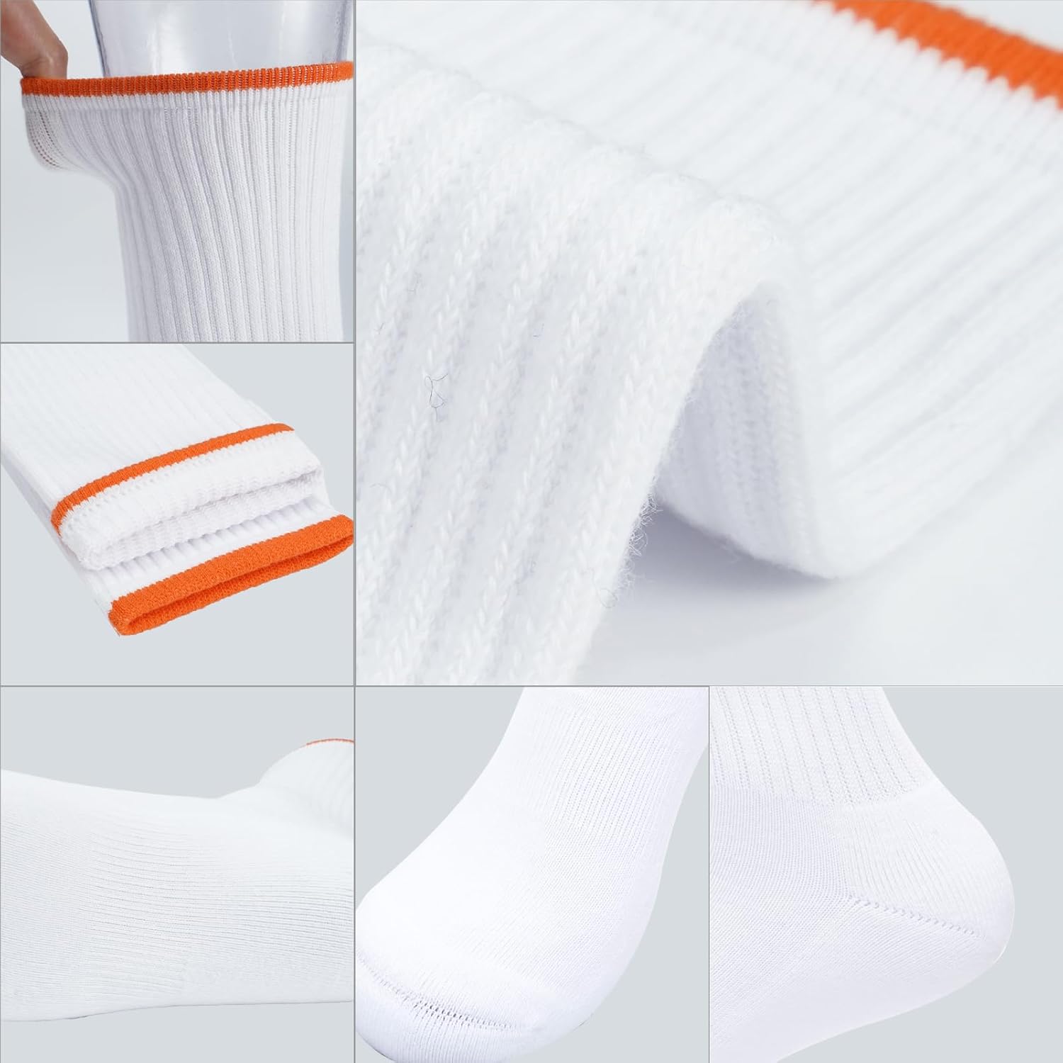 Sport Socks: Cushioned Athletic Socks for Men & Women, 3-Pair Pack for Running, Hiking, Basketball & Work - Image 4