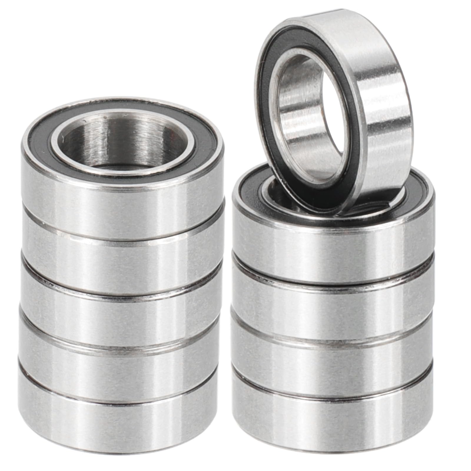 PATIKIL MR106-2RS Deep Groove Ball Bearing 6mm x 10mm x 3mm, 10 Pack Double Rubber Sealed Miniature Bearings for Electric Motor Industrial Machine,