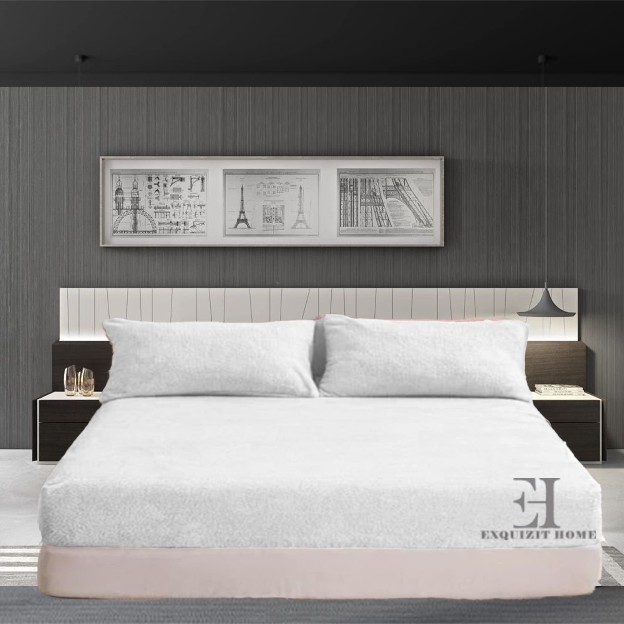 Fleece Teddy Pillow Case Cover Pair 50cm x 75cm Approximately Warm and Cosy White Pillow Case Pair Only