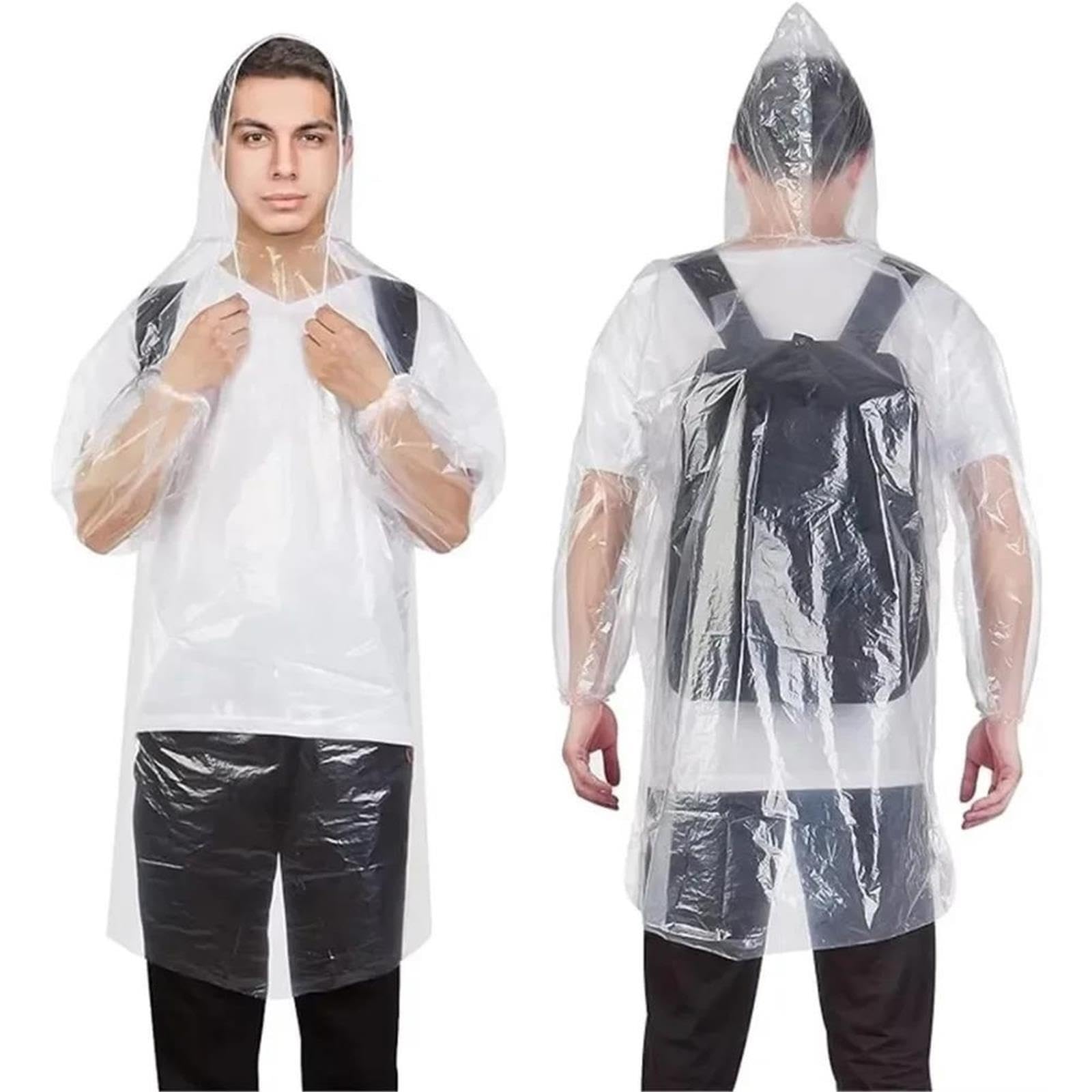 Imperméable imperméable d'urgence voyage en plein air Camping randonnée vêtements de pluie Portable Poncho adulte