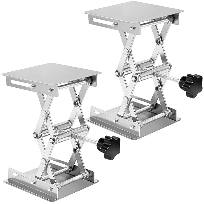Buy YUUHJUN 2 PCS 6 x 6" Laboratory Lift Stand, 10 KG Stainless Steel
