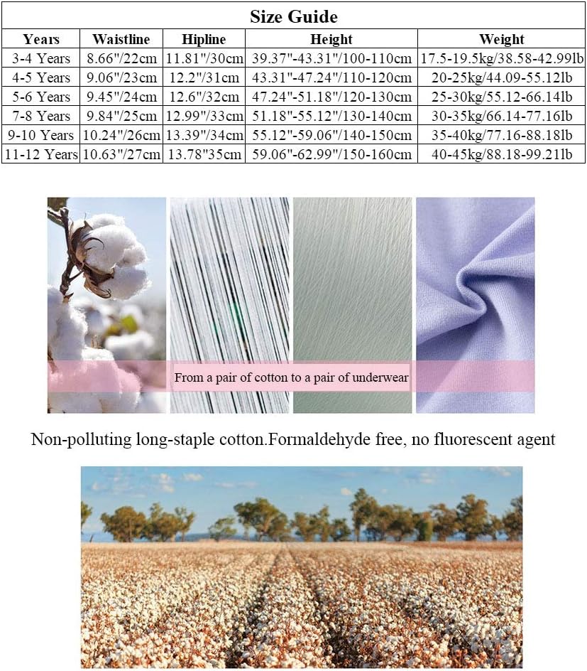 Girls Cotton Underwear Soft Boy Shorts Kids Boxer Briefs Panties(Pack of 5) - Image 8