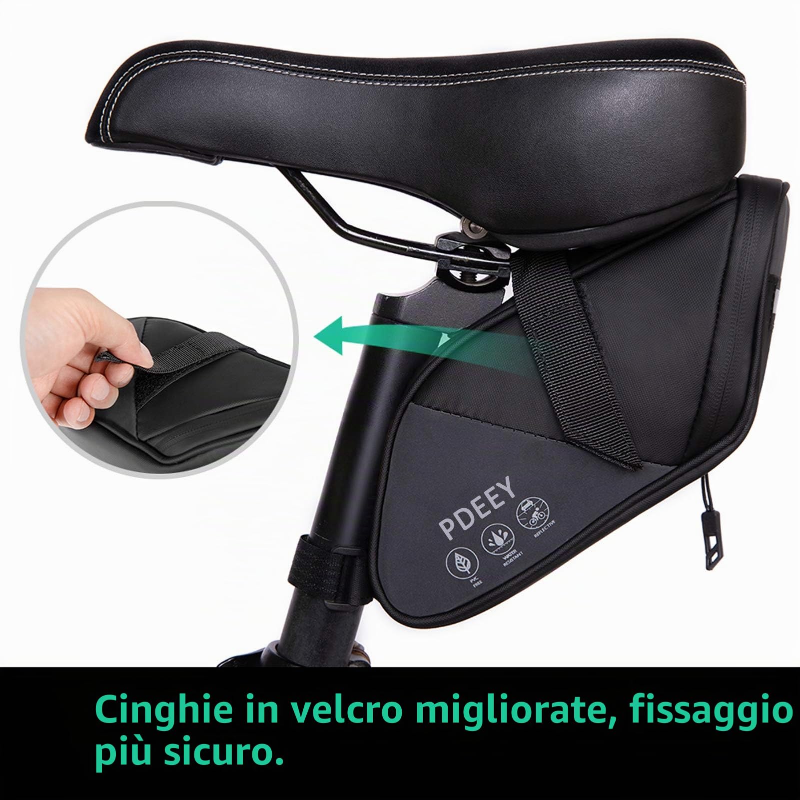 Borsa Sottosella MTB Bici, Impermeabile Kit MTB Bici da Corsa Acessori per Biciclette MTB per Mountain Bike, Bici da Corsa