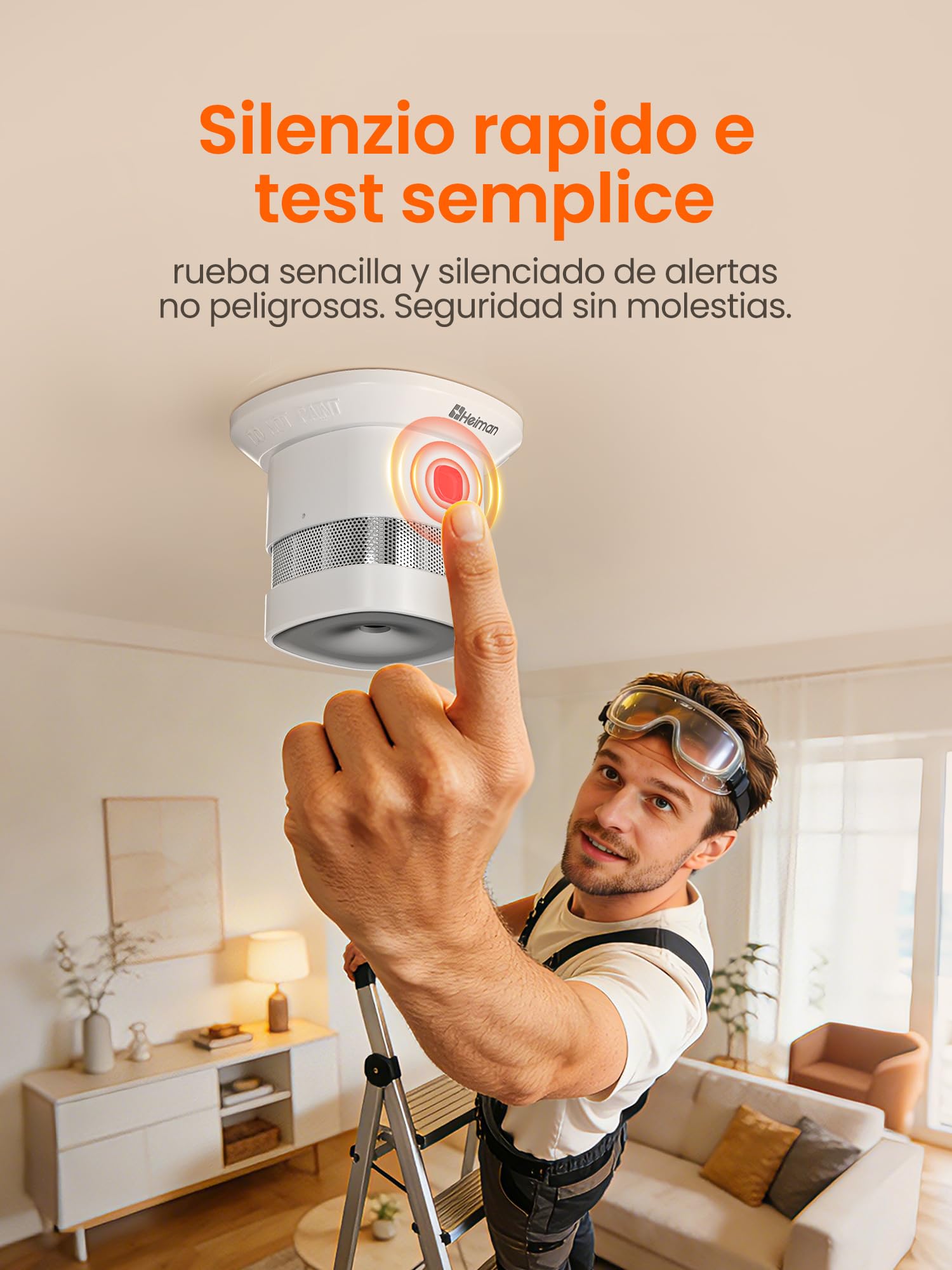 Heiman Smart HS1SA-E Plus - Detector de humo (3 unidades)