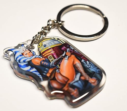 Miniatura 3 de "Acrylic Keychain" Sexy Cosplay Pinup Girl Fan Art Accessories Merch Comics (Ahsoka)