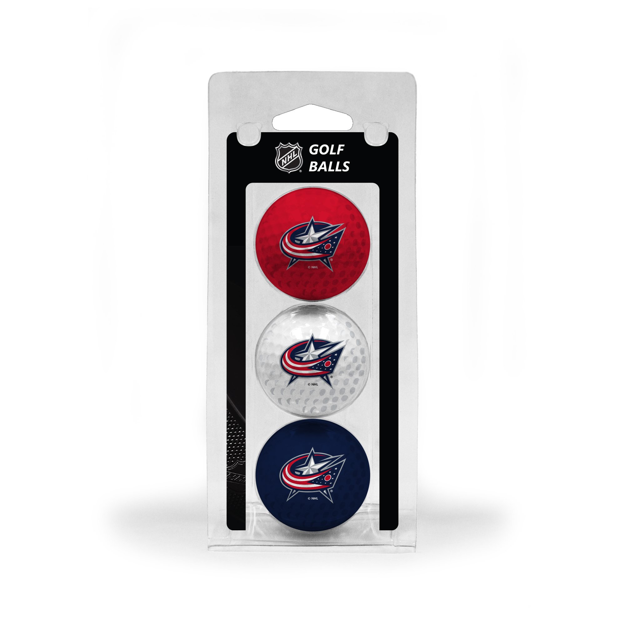 NHL Regulation Size Golf Balls, 3 Pack, Full Color Durable Team Imprint (Ball Color May Vary)