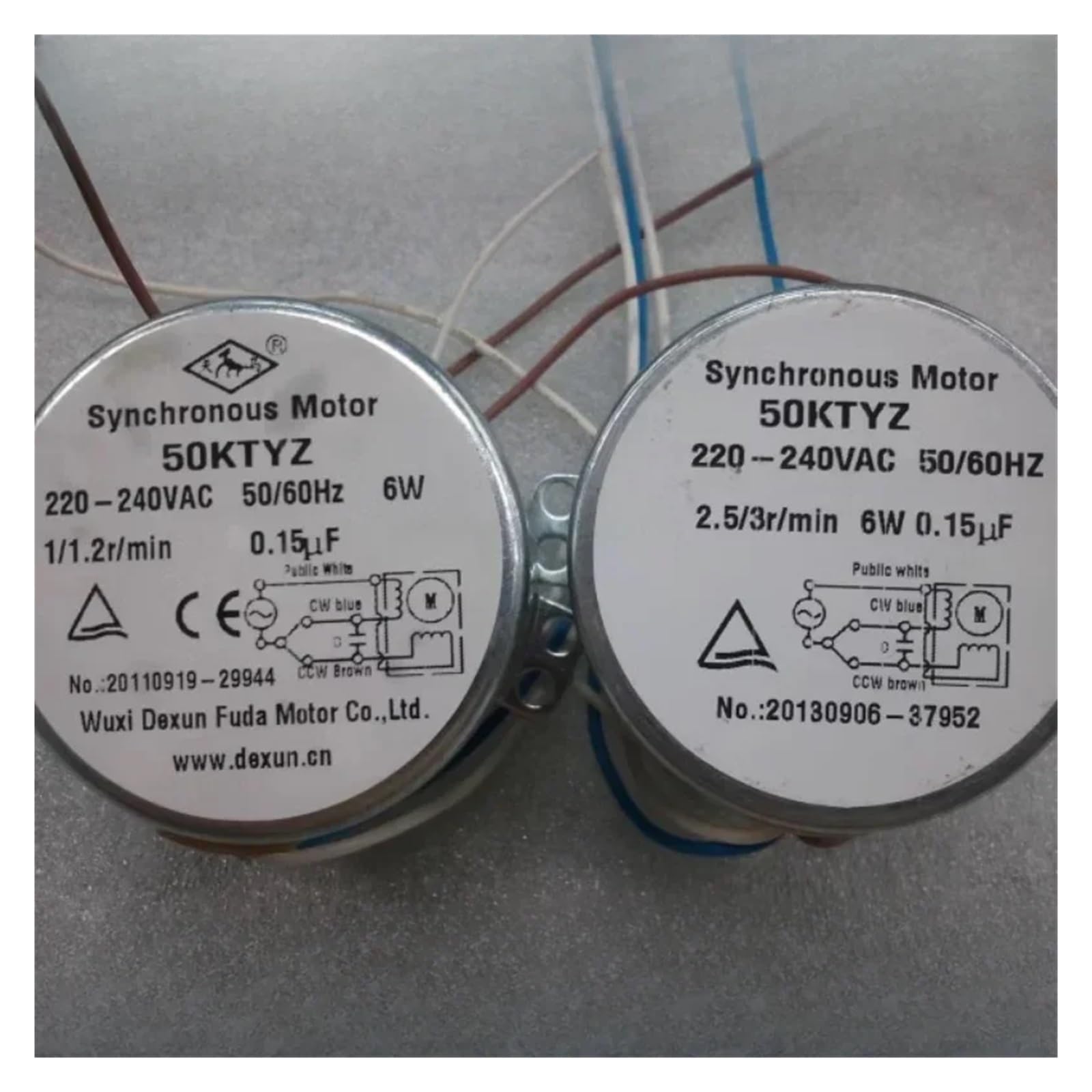 50KTYZ Klauenpol-Permanentmagnet-Synchronmotor 220 V, Mikro-Wechselstrom-Untersetzungsmotor bis 6 W(50-60 RPM)