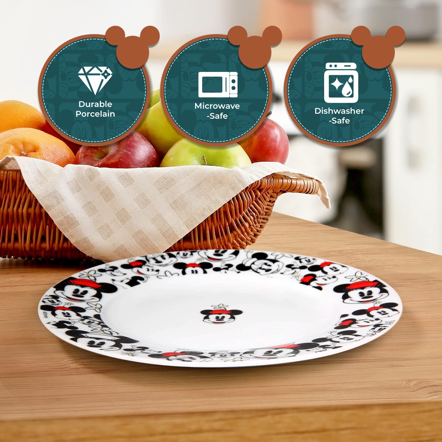 Amazon.com | Salad Plate By Zrike Brands- Porcelain All Over Plate